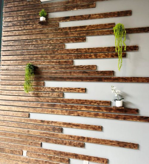 Instalación profesional de lambrín en interiores